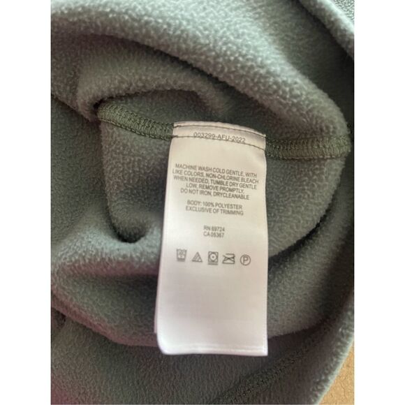 Columbia Womens Green Long Sleeve Fleece Stand-Up Collar Half Zip Sweater Medium - Picture 10 of 13